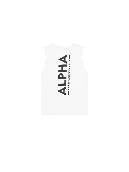 CAMISETA SIN MANGAS "BACKPRINT TANK" - BLANCO - ALPHA INDUSTRIES | 266562