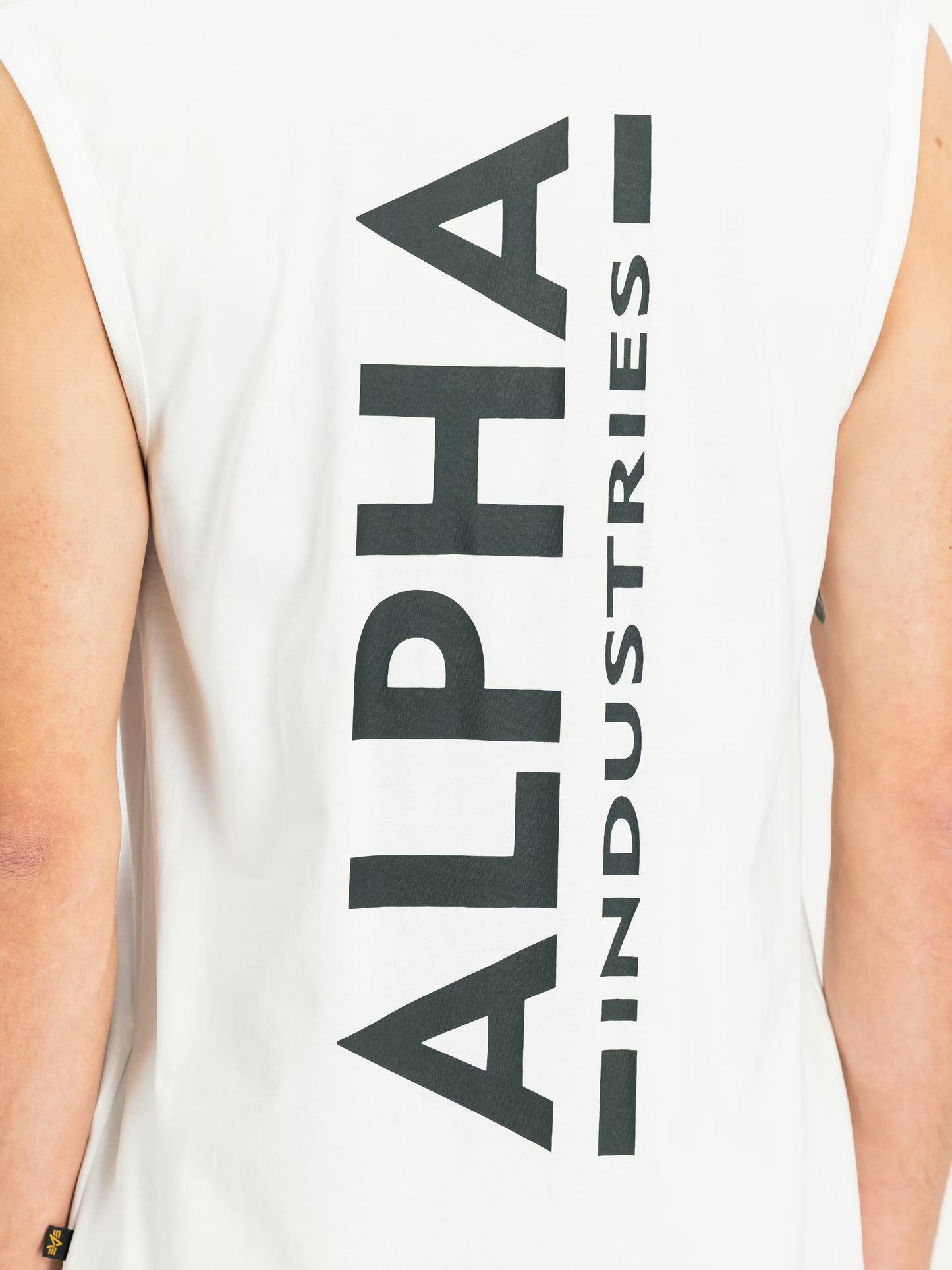 CAMISETA SIN MANGAS "BACKPRINT TANK" - BLANCO - ALPHA INDUSTRIES | 266562