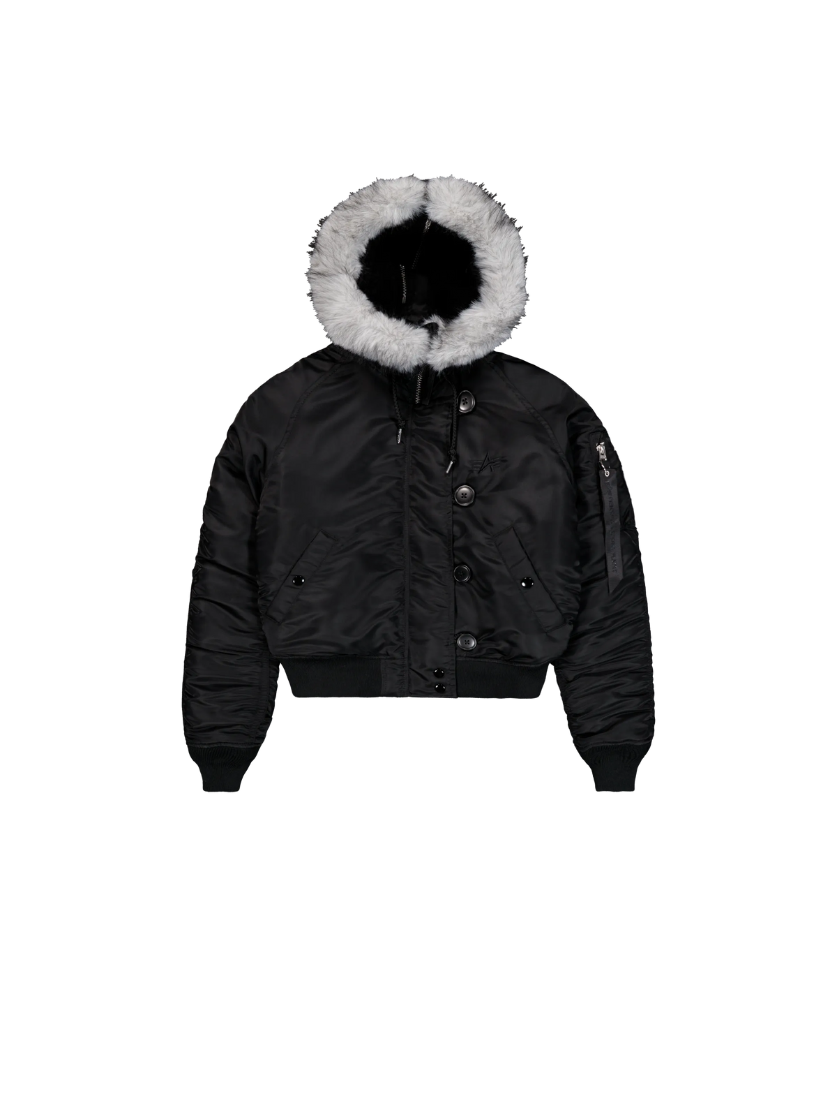 CHAQUETA MUJER BOMBER "N-2B CROPPED LOOSE" - NEGRO - ALPHA INDUSTRIES | 268001