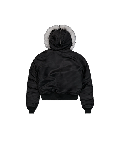 CHAQUETA MUJER BOMBER "N-2B CROPPED LOOSE" - NEGRO - ALPHA INDUSTRIES | 268001