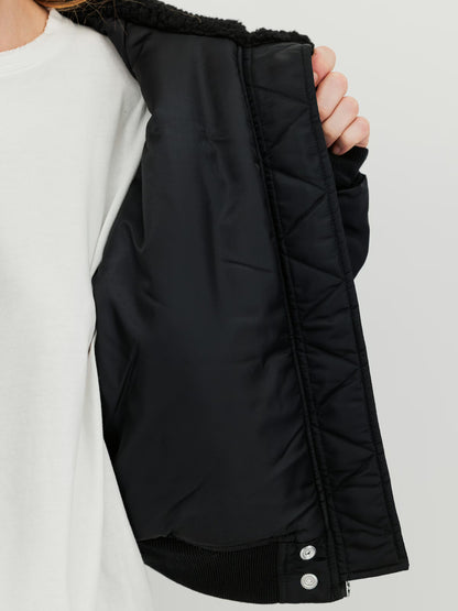 CHAQUETA MUJER BOMBER "N-2B CROPPED LOOSE" - NEGRO - ALPHA INDUSTRIES | 268001