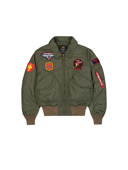 CHAQUETA BOMBER "CWU-45/P DEVILS BRIGADE LOOSE" - VERDE MILITAR - ALPHA INDUSTRIES | 268135-142