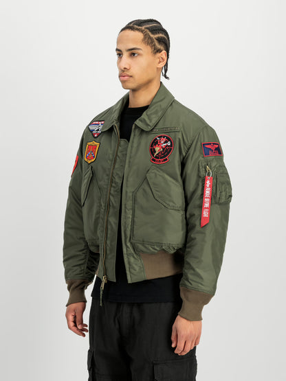 CHAQUETA BOMBER "CWU-45/P DEVILS BRIGADE LOOSE" - VERDE MILITAR - ALPHA INDUSTRIES | 268135-142