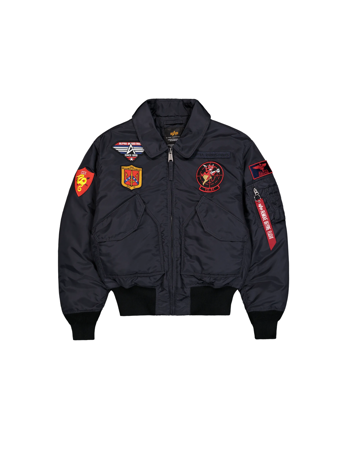 CHAQUETA BOMBER "CWU-45/P DEVILS BRIGADE LOOSE" - GRIS HIERRO - ALPHA INDUSTRIES | 268135-466