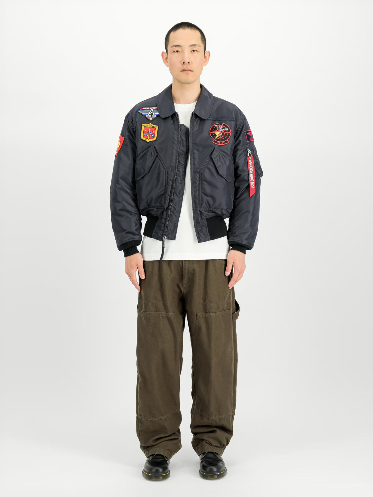 CHAQUETA BOMBER "CWU-45/P DEVILS BRIGADE LOOSE" - GRIS HIERRO - ALPHA INDUSTRIES | 268135-466