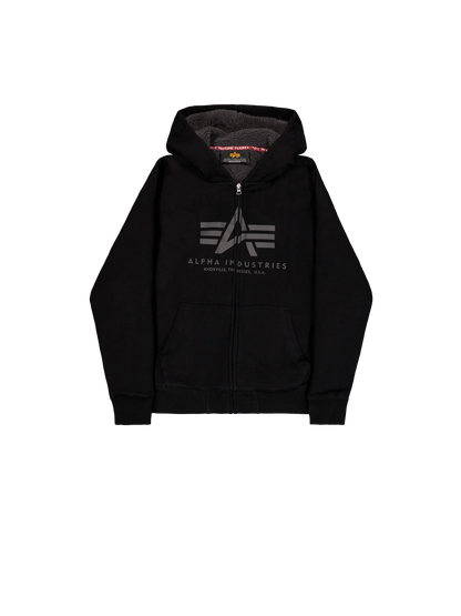 SUDADERA FLEECE SHERPA CON CREMALLERA Y CAPUCHA - NEGRO - ALPHA INDUSTRIES | 268336-03