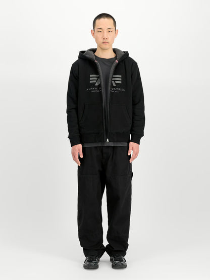SUDADERA FLEECE SHERPA CON CREMALLERA Y CAPUCHA - NEGRO - ALPHA INDUSTRIES | 268336-03
