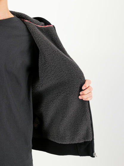 SUDADERA FLEECE SHERPA CON CREMALLERA Y CAPUCHA - NEGRO - ALPHA INDUSTRIES | 268336-03
