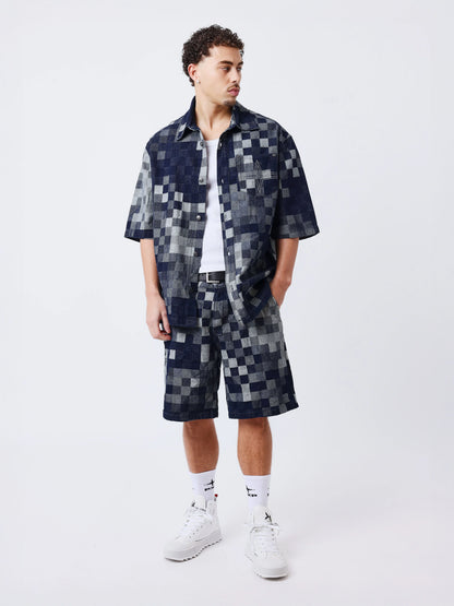 CAMISA DE MANGA CORTA PIXEL - AZUL - PROJECT X PARIS | PXP 2693126