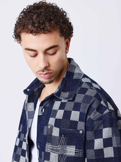 CAMISA DE MANGA CORTA PIXEL - AZUL - PROJECT X PARIS | PXP 2693126