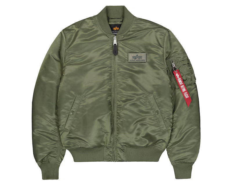 CHAQUETA BOMBER "MA-1 VF EMB BACK" - VERDE MILITAR - ALPHA INDUSTRIES | 268114-01