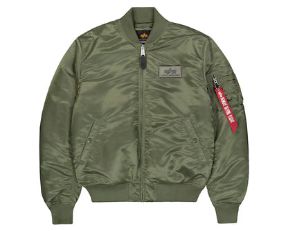 CHAQUETA BOMBER "MA-1 VF EMB BACK" - VERDE MILITAR - ALPHA INDUSTRIES | 268114-01