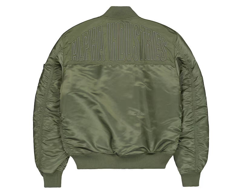 CHAQUETA BOMBER "MA-1 VF EMB BACK" - VERDE MILITAR - ALPHA INDUSTRIES | 268114-01