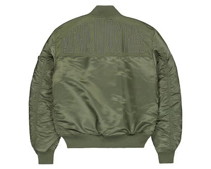 CHAQUETA BOMBER "MA-1 VF EMB BACK" - VERDE MILITAR - ALPHA INDUSTRIES | 268114-01