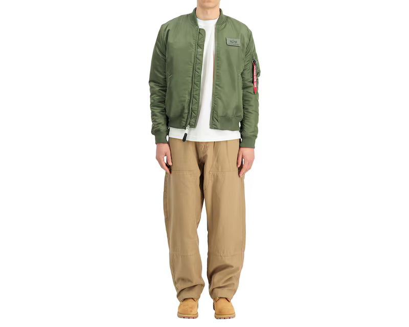 CHAQUETA BOMBER "MA-1 VF EMB BACK" - VERDE MILITAR - ALPHA INDUSTRIES | 268114-01