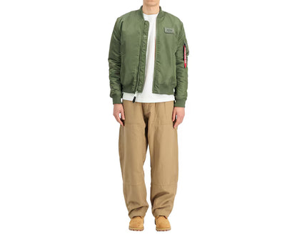 CHAQUETA BOMBER "MA-1 VF EMB BACK" - VERDE MILITAR - ALPHA INDUSTRIES | 268114-01