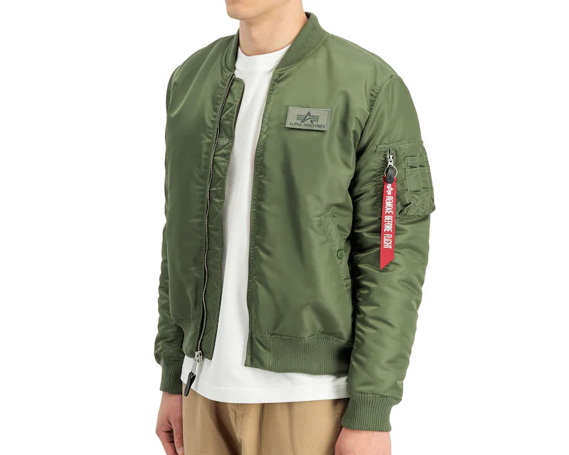 CHAQUETA BOMBER "MA-1 VF EMB BACK" - VERDE MILITAR - ALPHA INDUSTRIES | 268114-01