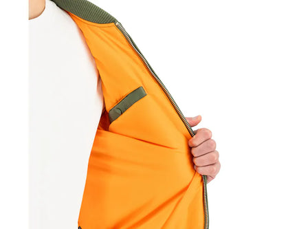 CHAQUETA BOMBER "MA-1 VF EMB BACK" - VERDE MILITAR - ALPHA INDUSTRIES | 268114-01