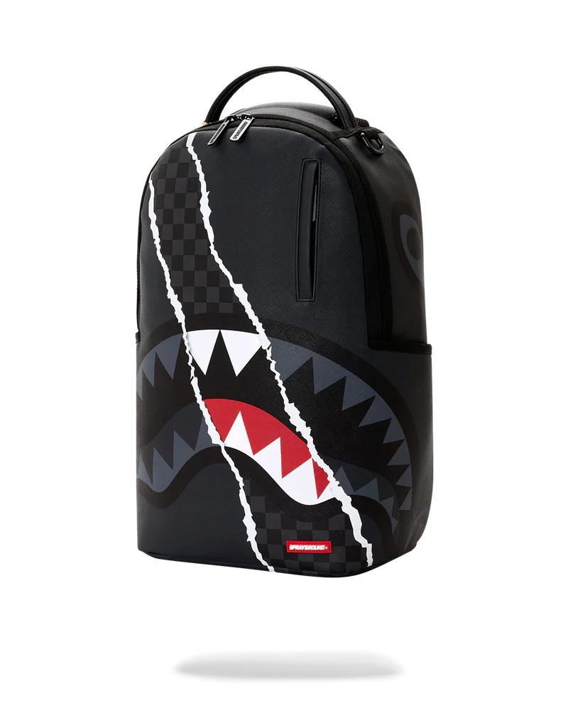 MOCHILA CENTER RIP REVEALING GRAY CHECK BACKPACK - NEGRO - SPRAYGROUND | 910B8502NSZ