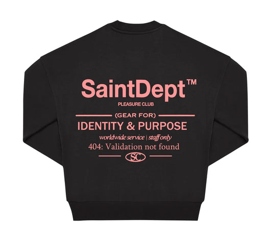 SUDADERA "VALIDATION" - NEGRO - SAINT DEPT