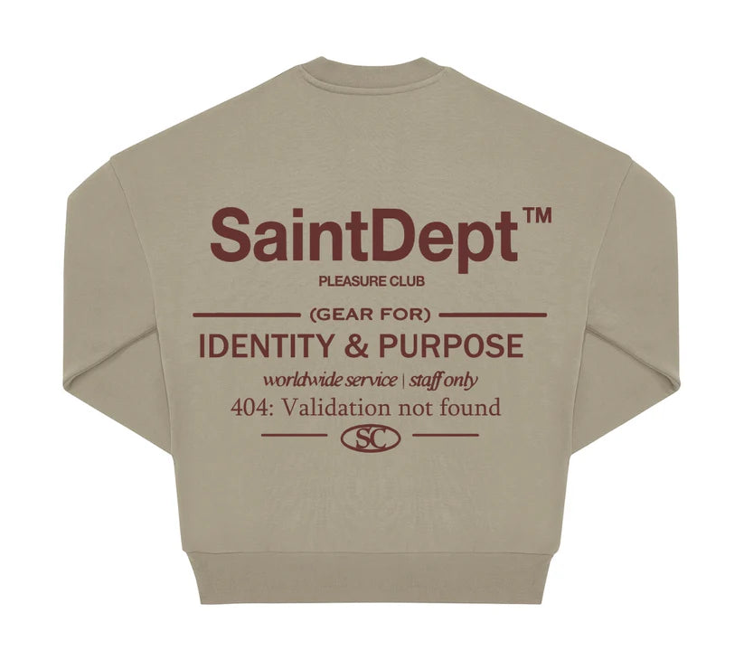 SUDADERA "VALIDATION" - BEIGE - SAINT DEPT