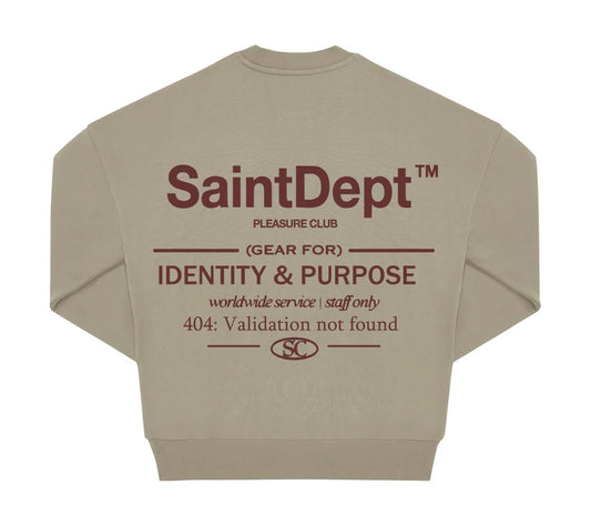 SUDADERA "VALIDATION" - BEIGE - SAINT DEPT