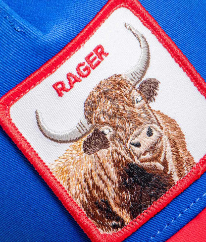 GORRA TRUCKER TORO "RAGER" - AZUL - GOORIN BROS THE FARM ANIMALS | 101-1987