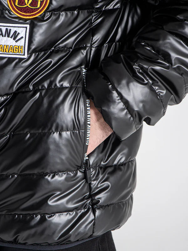 CHAQUETA CAPUCHA ¨COLLAGE¨ - NEGRO - GIANNI KAVANAGH | GKM007002