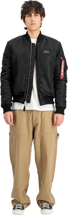 CHAQUETA BOMBER "MA-1 VF EMB BACK" - NEGRO - ALPHA INDUSTRIES | 268114-03