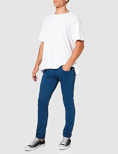 PANTALÓN VAQUERO AJUSTADO SLIM FIT ANBASS HYPERFLEX - AZUL - REPLAY | M914Y.000.8366197