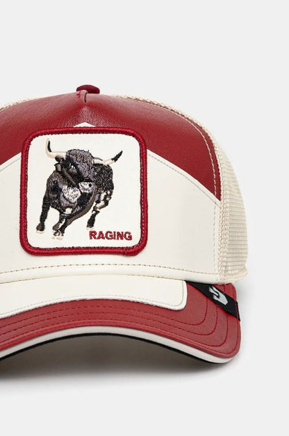 GORRA TRUCKER TORO "MOTO RAGING" - ROJO / BLANCO - GOORIN BROS THE FARM ANIMALS | 101-1692