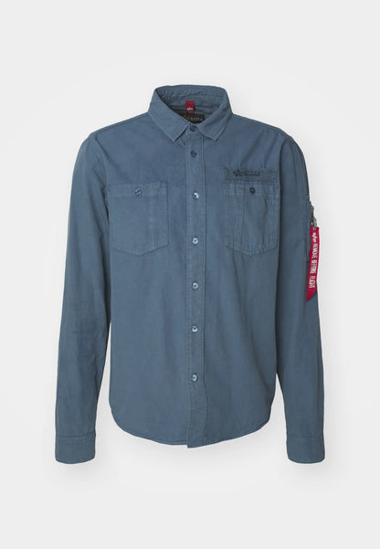 CAMISA DE ALGODÓN - AZUL MARINO - ALPHA INDUSTRIES | 138422