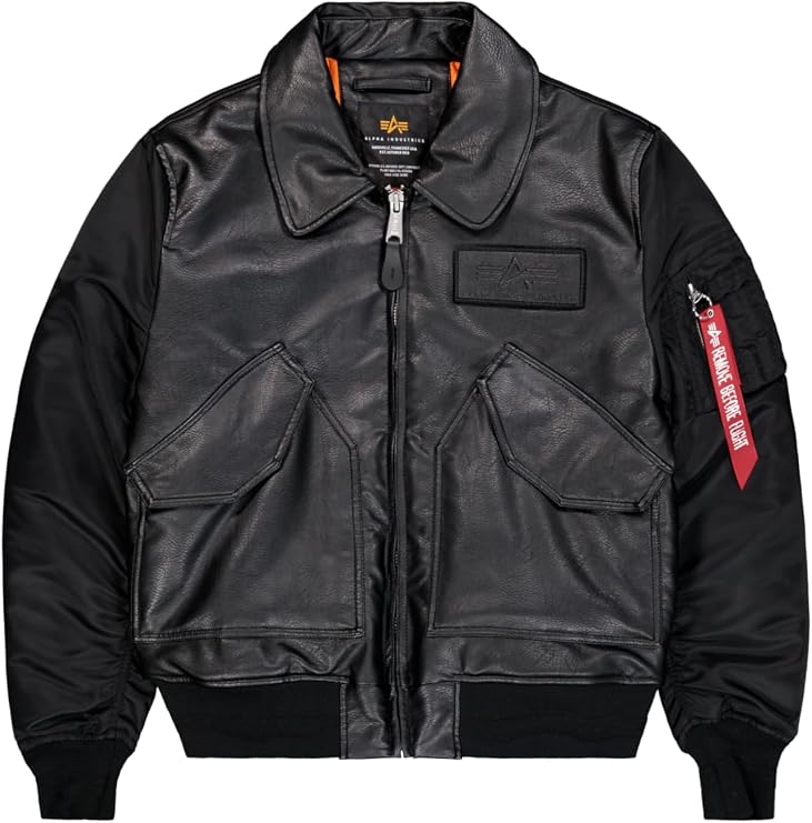 CHAQUETA BOMBER "CWU FL MOD" - NEGRO- ALPHA INDUSTRIES | 268140 (Copia)