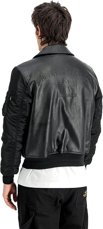 CHAQUETA BOMBER "CWU FL MOD" - NEGRO- ALPHA INDUSTRIES | 268140 (Copia)