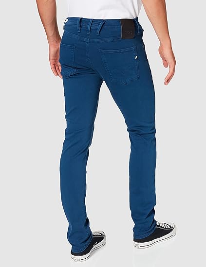 PANTALÓN VAQUERO AJUSTADO SLIM FIT ANBASS HYPERFLEX - AZUL - REPLAY | M914Y.000.8366197