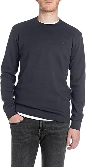 CAMISETA DE MANGA LARGA - AZUL MARINO - REPLAY | M3101 .000.85204