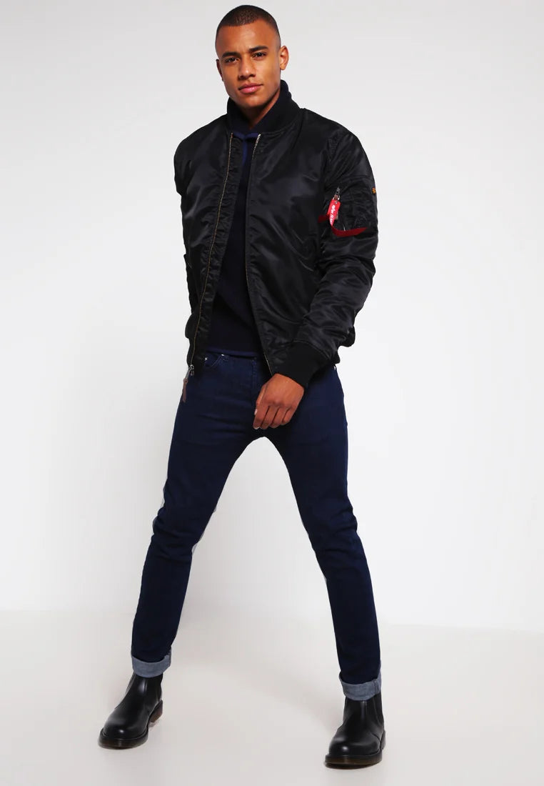 CHAQUETA BOMBER "MA-1 VF 59 LONG" - NEGRO - ALPHA INDUSTRIES | 168100