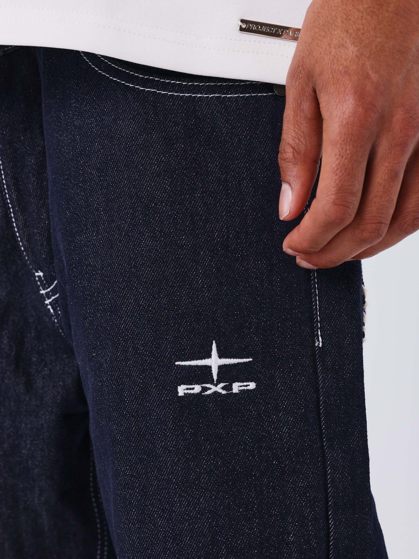 JEANS BANDANA - AZUL - PROJECT X PARIS | 2594014-BL