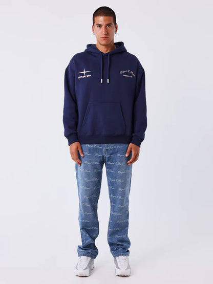 SUDADERA CON CAPUCHA "MEMBER´S CLUB" - AZUL MARINO - PROJECT X PARIS | 2522302_BS