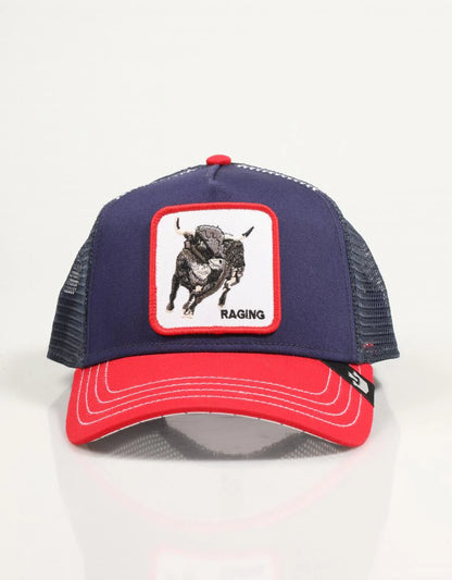 GORRA TRUCKER TORO "MOTO RAGING" - AZUL/ROJO - GOORIN BROS THE FARM ANIMALS | 101-2637