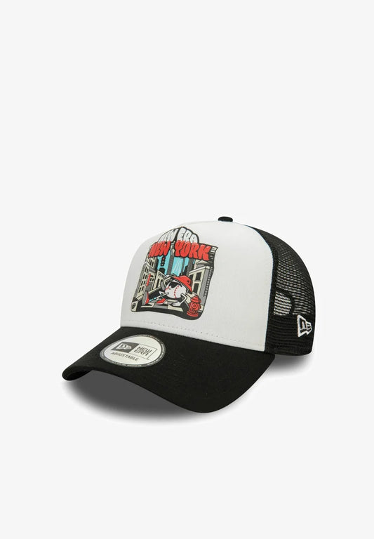 GORRA "GRAPHIC PRINT" TRUCKER - BLACK/WHITE - NEW ERA | NE352B0PR-Q11