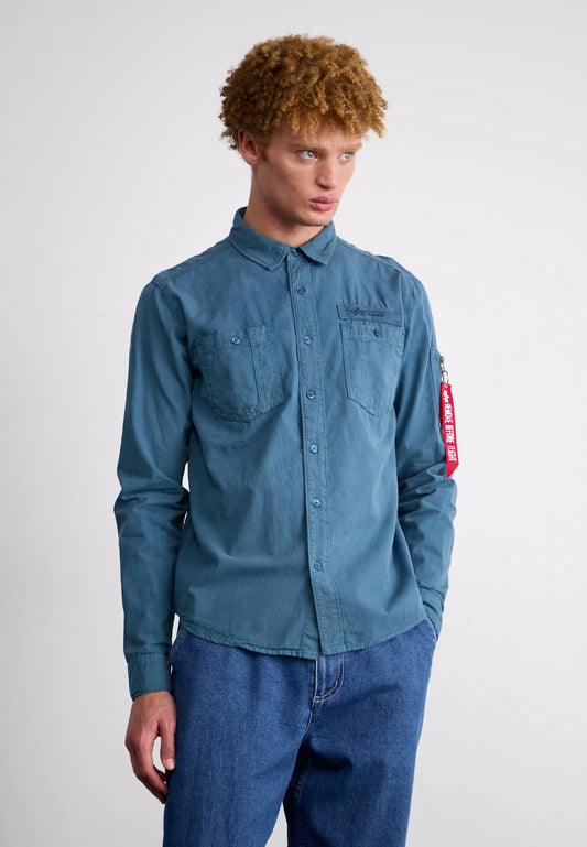 CAMISA DE ALGODÓN - AZUL MARINO - ALPHA INDUSTRIES | 138422