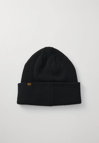 GORRO CON LOGO BORDADO - NEGRO/DORADO - ALPHA INDUSTRIES | 168910