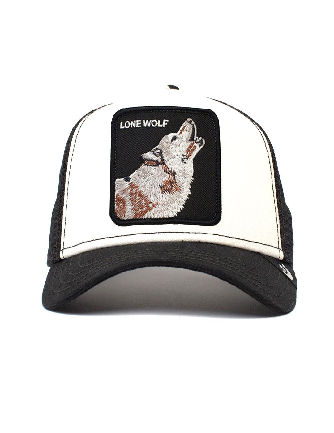 GORRA TRUCKER LOBO "THE LONE WOLF" - BLANCO/NEGRO - GOORIN BROS THE FARM ANIMALS | 101-0389