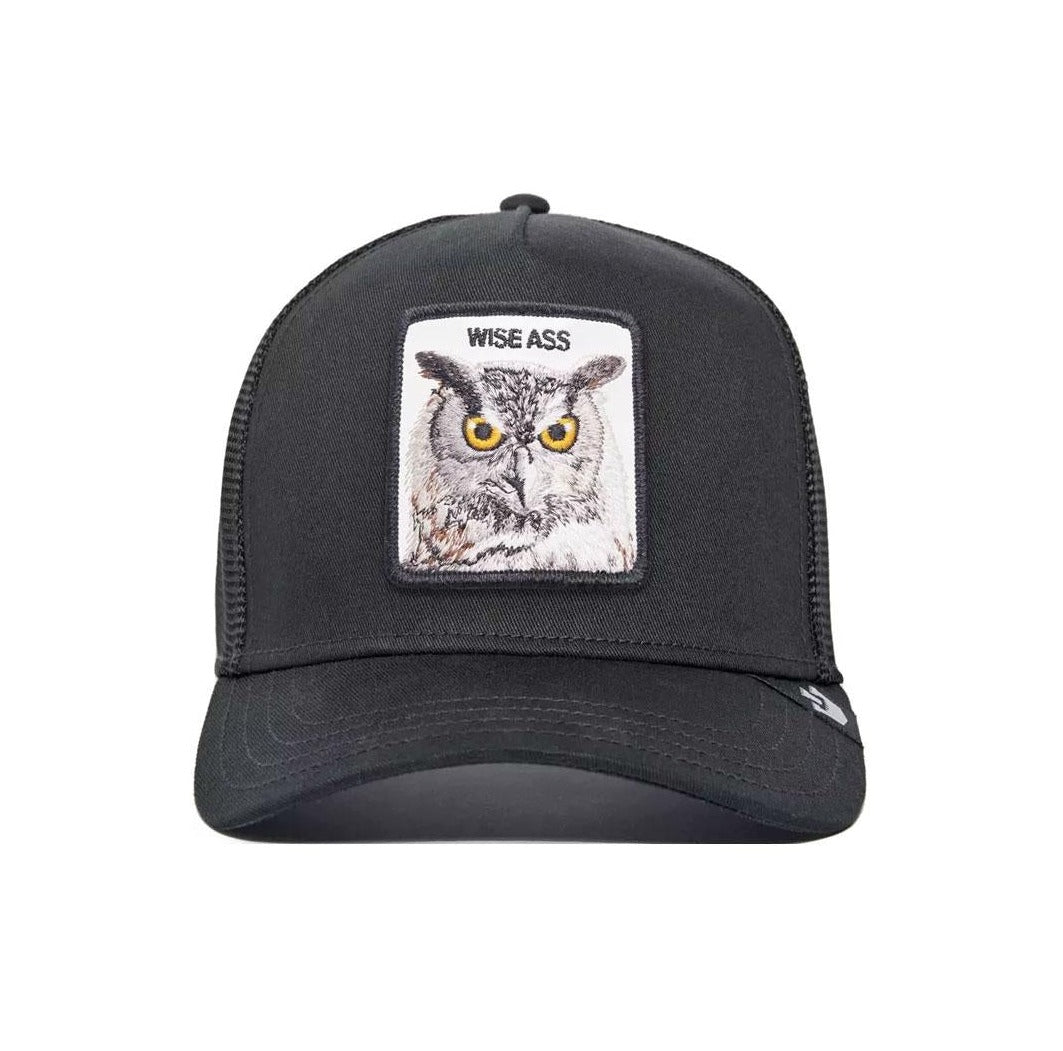 GORRA TRUCKER BÚHO "V2 OWL" - NEGRO - GOORIN BROS PREMIUM THE FARM ANIMALS | 101-1337