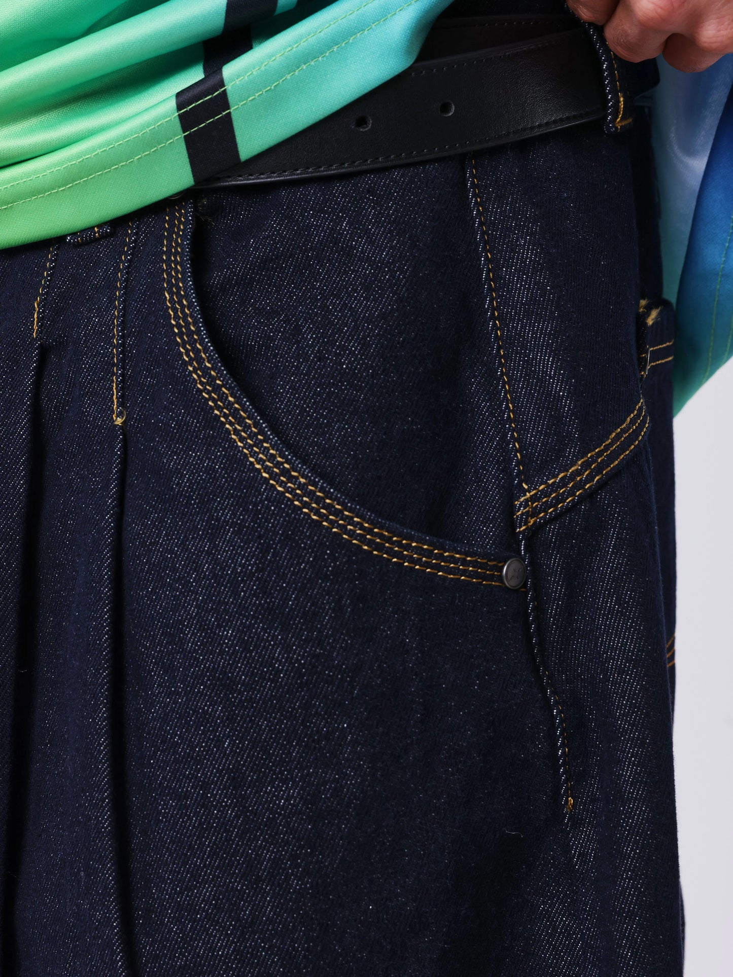 PANTALÓN VAQUERO CON DOBLADILLO CLASSY - AZUL - PROJECT X PARIS | PXP 2694476_JB
