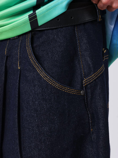 PANTALÓN VAQUERO CON DOBLADILLO CLASSY - AZUL - PROJECT X PARIS | PXP 2694476_JB