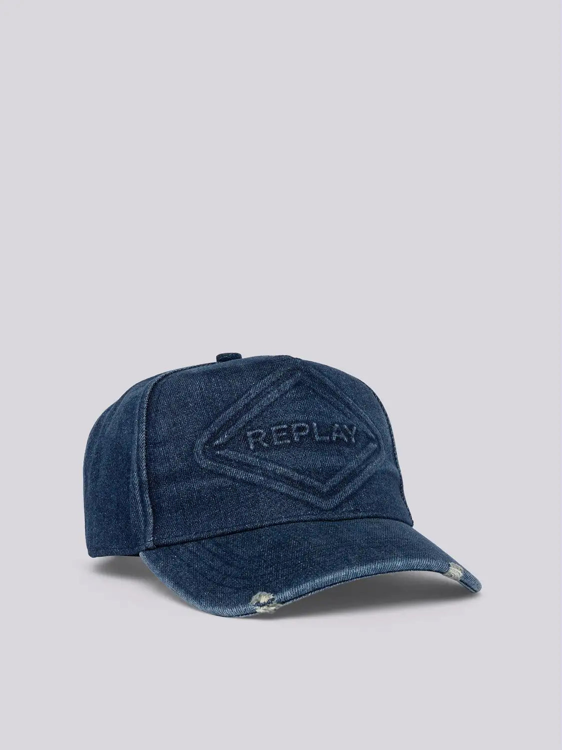 GORRA TRUCKER DE DENIM CON LOGO - AZUL - REPLAY | AM4344.000.A0013B