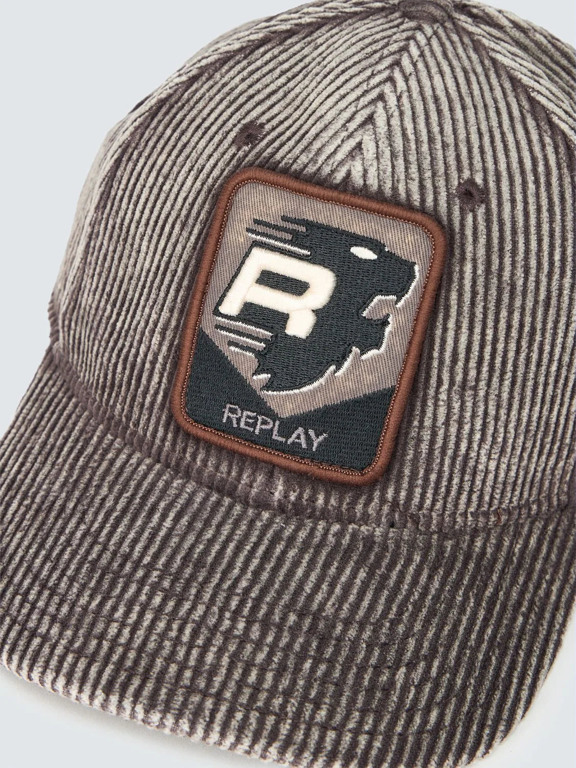GORRA DE BÉISBOL DE PANA CON PARCHE - GRIS - REPLAY | AX006H.000.A7243T