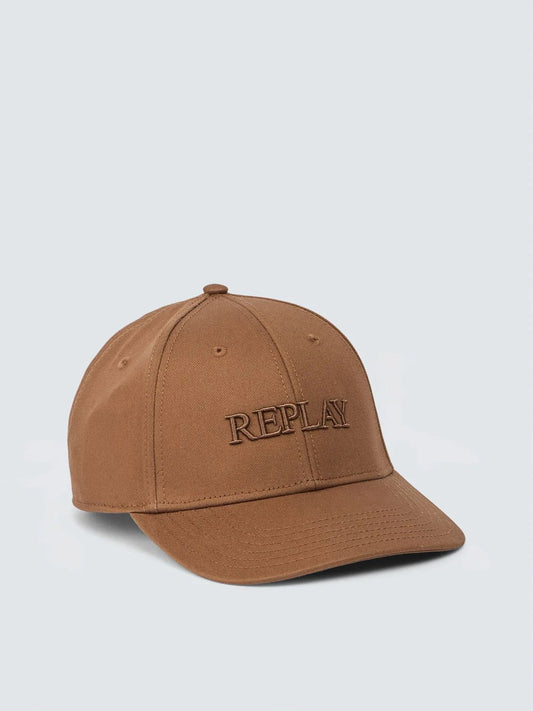 GORRA CON LOGO BORDADO - MARRÓN - REPLAY | AX4161.002.A0113